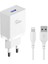 JK77 12W + PX17 1m 2.4A USB To Lightning Kablolu Pd Şarj Cihazı Nrmsa 1