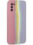 Samsung Galaxy A03S Kılıf Ebruli Lansman Silikon - Pembe-Lila Nrmsa 3