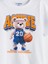 Bisiklet Yaka Ayı Teddy Baskılı Erkek Çocuk Şortlu Pijama Takımı (S5) 5