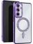 Samsung Galaxy S25 Kılıf Joke Simli Magneticsafe Kılıf - Derin Mor Mrayd 1