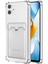 Samsung Galaxy A05 Kılıf Kartlıklı Şeffaf Kart Koymalı Silikon Yumuşak Kapak Kılıf- Şeffaf 1