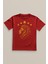 Aslan Sarı Kırmızı Şampiyon Beş Yıldız Baskılı T-Shirt Unisex Kırmızı Tişört 5 Yıldız 1