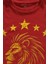 Aslan Sarı Kırmızı Şampiyon Beş Yıldız Baskılı T-Shirt Unisex Kırmızı Tişört 5 Yıldız 2