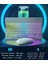 Bluetooth+2.4ghz Kablosuz Işıklı Klavye Mouse Seti | 2 Mod 7 Renk | Ultra Ince | Android/ios/windows/mac Uyumlu | Dpı Ayarlı | Taşınabilir ve Sessiz Tasarım 3