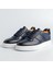 Eddy Model Model Deri El Yapımı Erkek Lacivert Sneakers Ayakkabı 1