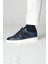 Eddy Model Model Deri El Yapımı Erkek Lacivert Sneakers Ayakkabı 3