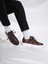Eddy model Model Hakiki Deri El Yapımı Erkek Kahverengi Sneakers Ayakkabı 3