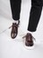 Eddy model Model Hakiki Deri El Yapımı Erkek Kahverengi Sneakers Ayakkabı 4