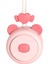 Taşınabilir Boyun Asma Fan USB Mini Kızlar Kolye Fan Giyilebilir 3 Hız Fan Pembe (Yurt Dışından) 2