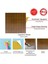 Kendinden Yapışkanlı 3D Duvar Paneli Altın Meşe Lambiri Desen 41x41 Cm/ 6 Adet /1 M² 3
