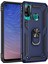 Huawei P40 Lite E Kılıf Sofya Yüzüklü Silikon Kapak - Lacivert Ferrg 1