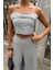 Crop Plazzo Pantolon Takım 10155-08 5