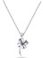 Gümüş Dört Yapraklı Mor Taşlı Yonca Kadın Gümüş Kolye 1