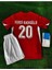 F.E.R.D.İ K.A.D.I.O.Ğ.L.U Türkiye Milli Takımı Euro 2024 Çocuk Deplasman Forması 4'Lü Set (Red) 3