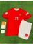 Türkiye 2024 Barış Alper Yılmaz Iç Saha Çocuk Forması 4'Lü Set (Euro 2024 Patch) Kırmızı 4