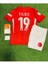 Türkiye 2024 Kenan Yıldız Iç Saha Çocuk Forması 4'Lü Set (Euro 2024 Patch) Kırmızı 3
