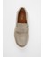Padova Hakiki Deri Bej Süet Comfort Kauçuk Taban Loafer 3