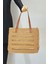 El Örgüsü Hasır Çanta Plaj Çantası 026 CAMEL04 2