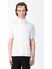 Isaora % 100 Pamuk Regular Fit Polo Yaka T Shirt Erkek Polo Yaka T Shirt ISR3303 Wht 1