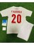 Türkiye Milli Takımı Euro 2024 F.E.R.D.İ K.A.D.I.O.Ğ.L.U Çocuk Deplasman Forması 4'Lü Set (Beyaz) 1