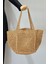 El Örgüsü Hasır Çanta Plaj Çantası 026 CAMEL01 2