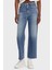 Streç Pamuklu Slim Straight Yüksek Bel Düz Paça Jeans Bayan Kot Pantolon DW0DW20644 1A5 1