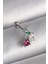 316L Çelik Gümüş Renk Zirkon Taşlı Tragus Piercing - TJ-PR1227 1