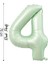 Folyo Balon 4 Rakamı Helyum Balon 76 cm Yeşil Renk - 4 Yaş Balonu - 4 Rakam Balon - 34 Inch 1