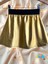 Ikili Takım Kız Çocuk Crop Pamuklu Üst Parlak Gold Lame Baskılı Mini Etek 5