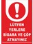 Lütfen Yerlere Sigara ve Çöp Atmayınız - Uyarı Tabela Levhası 24X34 cm Polikarbon 1
