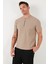 Pamuklu Regular Fit Yarım Fermuarlı Kolej Yaka 3'lü Paket T Shirt Erkek T Shirt 5902653S3 3
