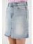 Kadın Mini Kot Etek 8037 - Mavi 3