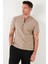 Pamuklu Regular Fit Yarım Fermuarlı Kolej Yaka 3'lü Paket T Shirt Erkek T Shirt 5902653S3 3