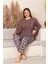 Uzun Kollu %100 Pamuk Büyük Beden Anne Pijama Takımı- Anne Özel Serisi 1