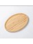 Oval Bambu Ahşap Pasta Kahvaltı Servis Sunum Tabağı 20 cm 2