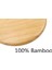 Oval Bambu Ahşap Pasta Kahvaltı Servis Sunum Tabağı 20 cm 3