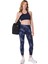 Power Workout Leggings Kadın Mavi Koşu Tayt 3