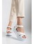 Sade Düz Platform Dolgu Taban Sandalet 2