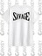 Savage Yazılı Baskılı Oversize T-Shirt 1