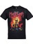 Siyah Manowar Kings Of Metal Baskılı Tshirt 1