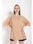 Kadın Vizon Oversize T-Shirt 3