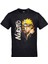Naruto Split Face Baskılı Siyah Tshirt 1