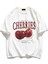 Red Cherries Baskılı Oversize Tshirt 1