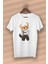 Teddy Bear Sport Cool Baskılı Organik Pamuk Beyaz T-Shirt 1
