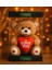 Peluşçu Dayı Özel Premium Kutu Içerisinde Sevgiliye Özel Kalpli (I Love You) Yazılı Sevimli Peluş 1