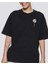 Siyah Papatya Baskılı T-Shirt 1