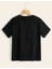 Siyah Papatya Baskılı T-Shirt 2