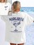 Kadın Margarita Baskılı Oversize Bisiklet Yaka T-Shirt 1