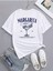Kadın Margarita Baskılı Oversize Bisiklet Yaka T-Shirt 2