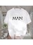 Man Baskılı Beyaz Tshirt 1